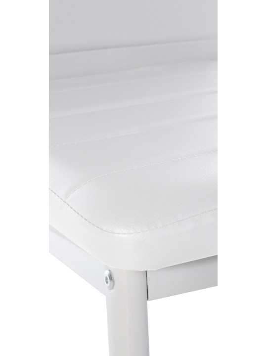 Cadeira da sala de jantar Mayfair couro sintético, branco