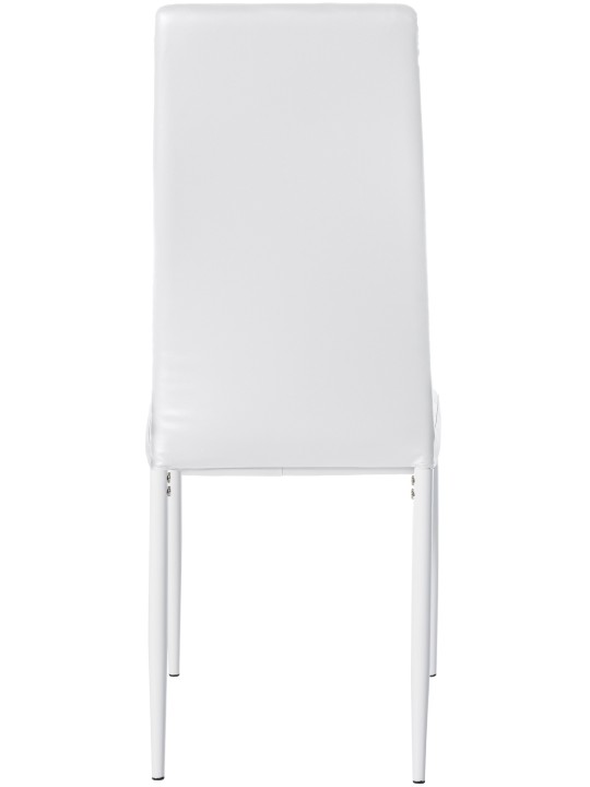 Cadeira da sala de jantar Mayfair couro sintético, branco