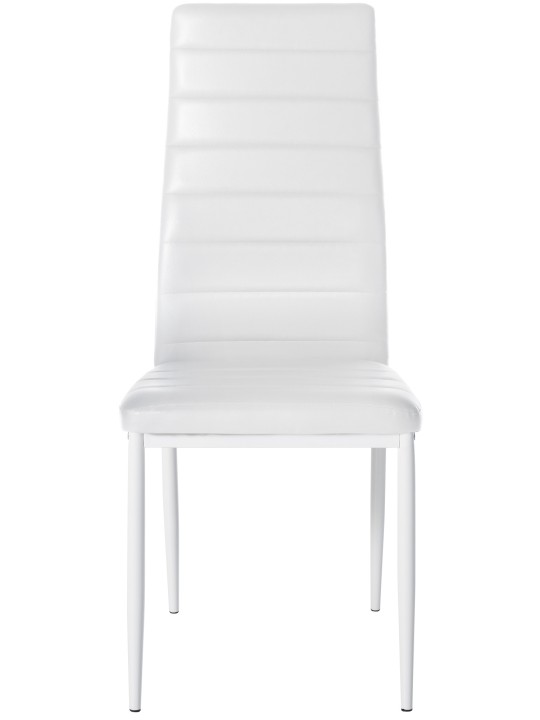 Cadeira da sala de jantar Mayfair couro sintético, branco