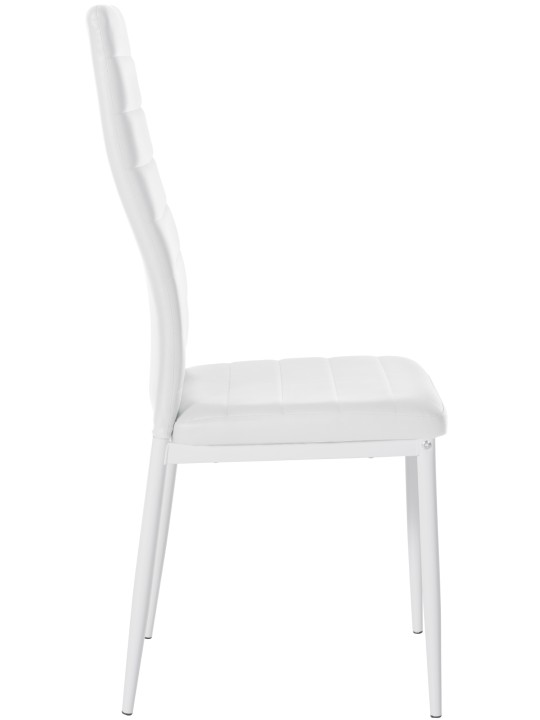 Cadeira da sala de jantar Mayfair couro sintético, branco