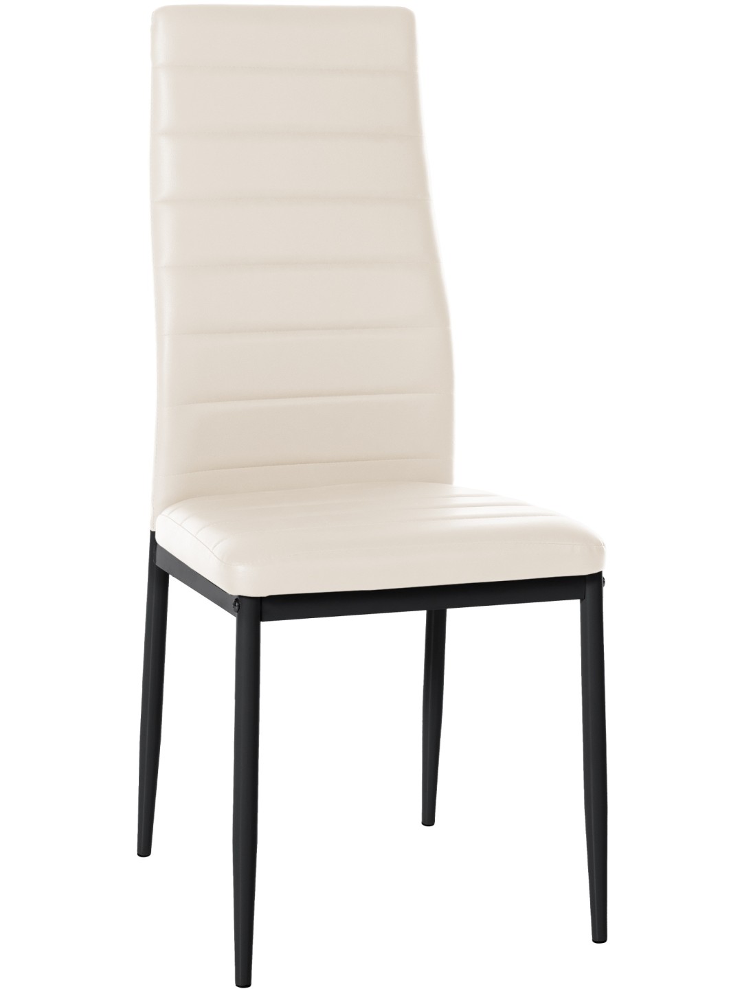 Cadeira da sala de jantar Mayfair couro sintético, creme