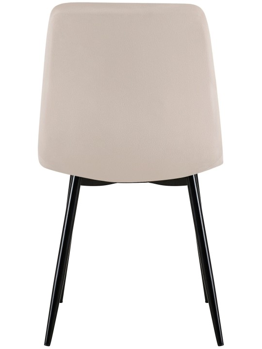 Conjunto de 4 cadeiras de veludo Dijon, creme