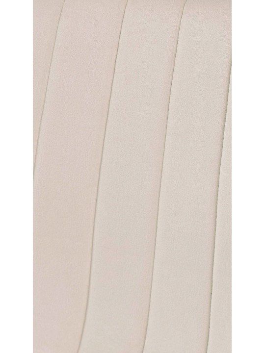 Conjunto de 4 cadeiras de veludo Dijon, creme