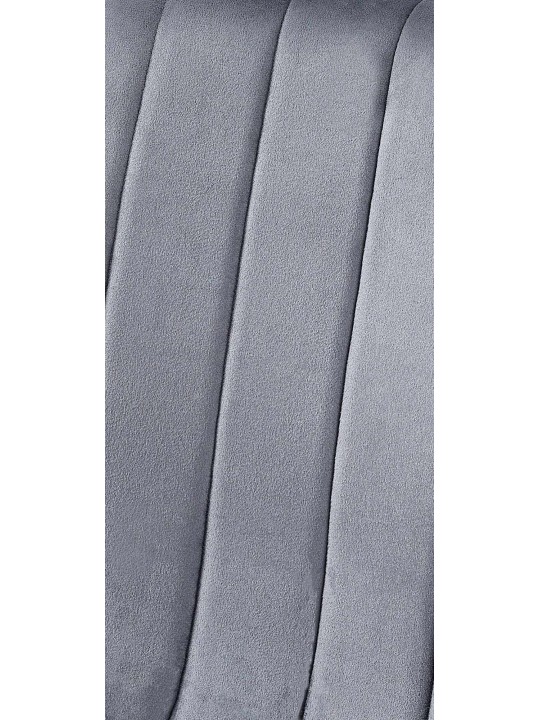 Conjunto de 4 cadeiras de veludo Dijon, cinza escuro