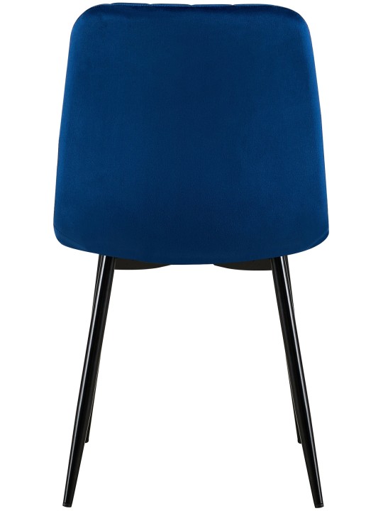 Conjunto de 4 cadeiras de veludo Dijon, azul Conjunto de 4 cadeiras de veludo Dijon, azul