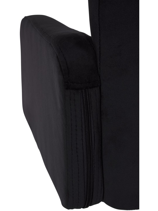 Banqueta alta de veludo Los Angeles, preto Banqueta alta de veludo Los Angeles, preto