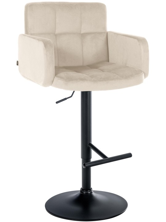 Banqueta alta de veludo Los Angeles, creme Banqueta alta de veludo Los Angeles, creme