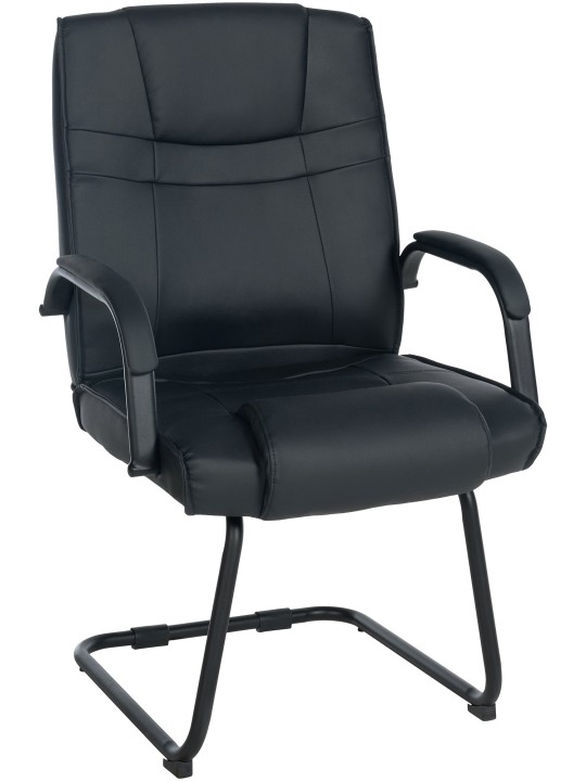 Cadeira para visitantes Átila, preto/preto