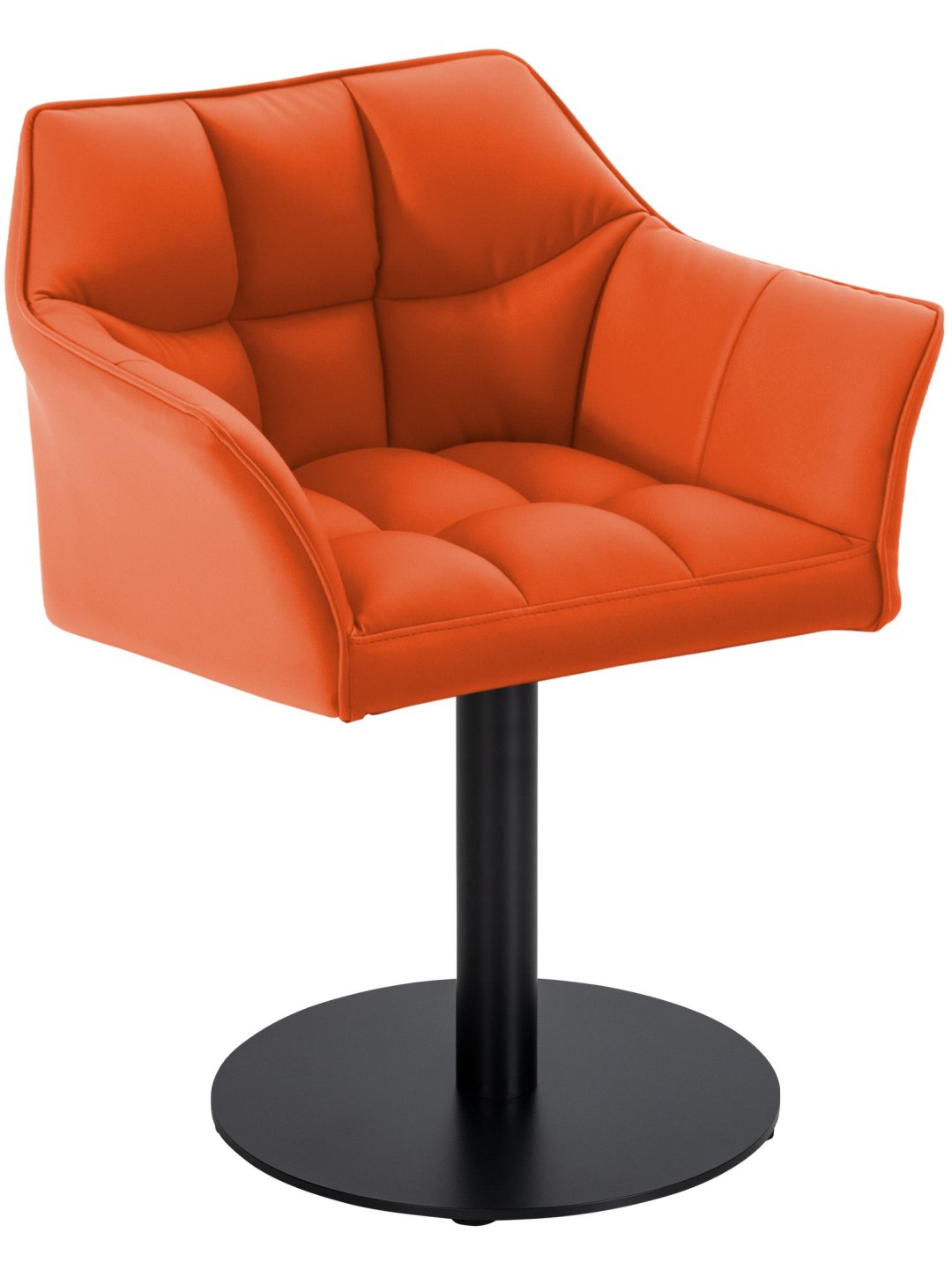 Espreguiçadeira Damaso couro sintético, laranja