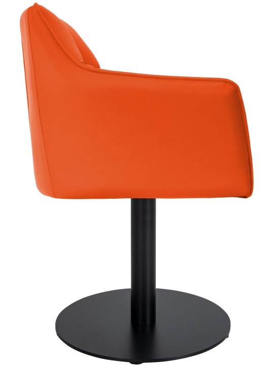 Espreguiçadeira Damaso couro sintético, laranja