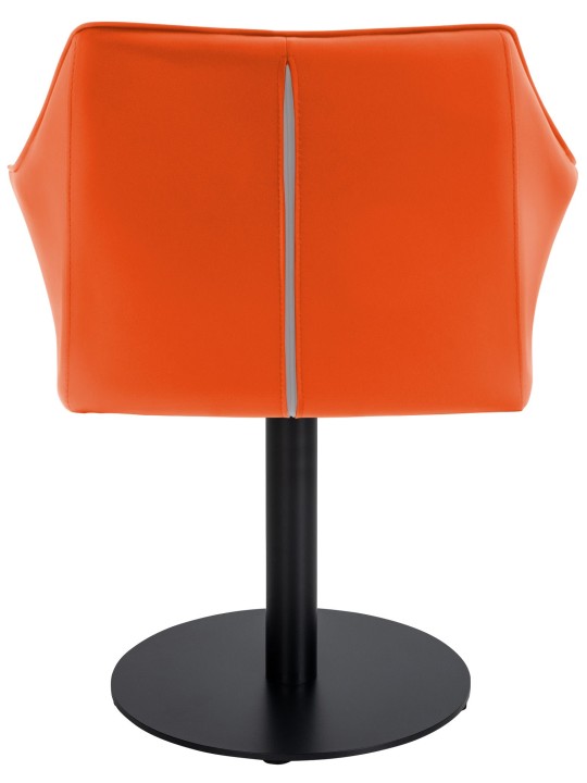 Espreguiçadeira Damaso couro sintético, laranja