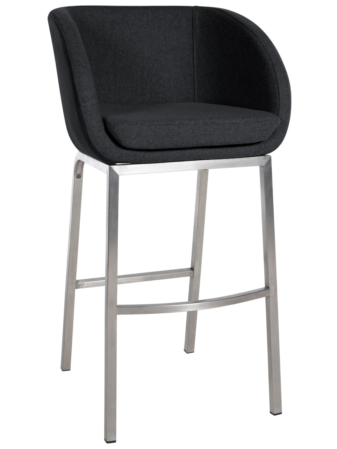 Banqueta alta Rockhill E Felt, antracite