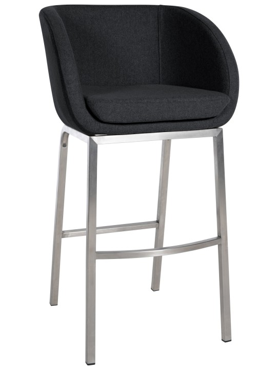 Banqueta alta Rockhill E Felt, antracite