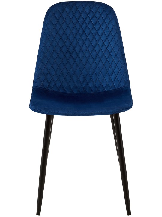 Cadeira de veludo Giverny, azul