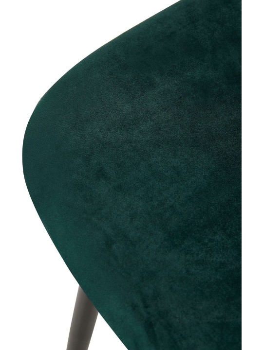 Conjunto de 4 cadeiras de veludo Giverny, verde