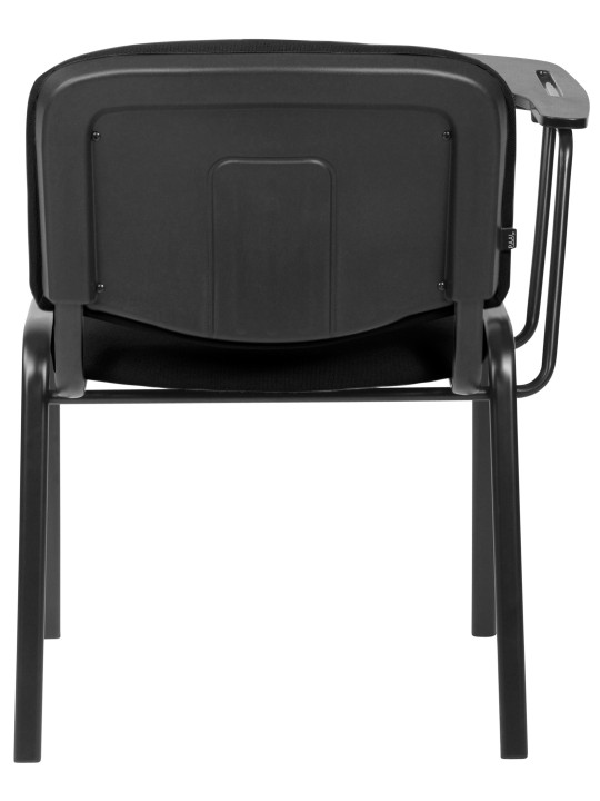 Cadeira Ken XL com mesa dobrável em tecido, preto