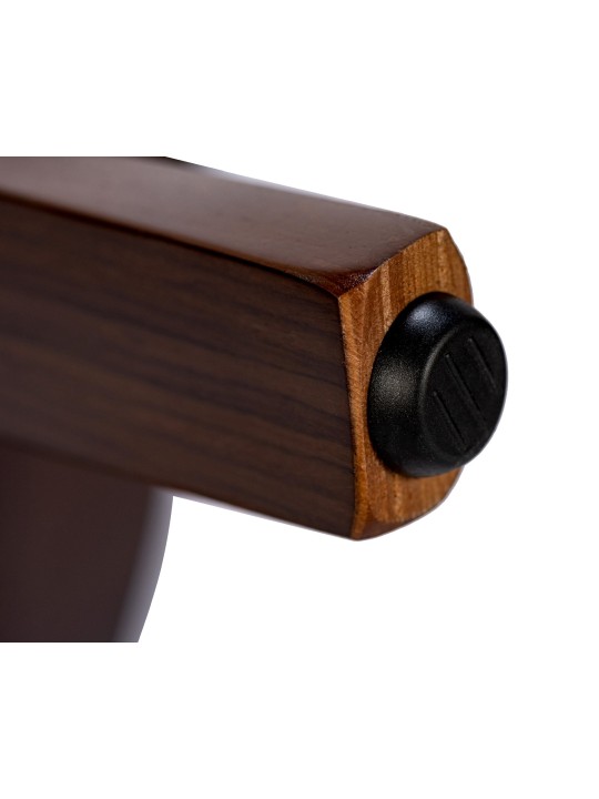 Cadeira para sala de jantar tecido Foley, nogueira/creme