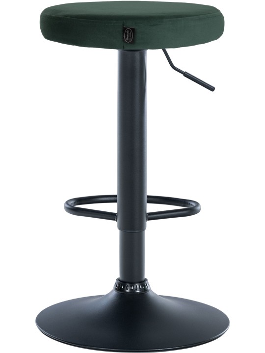 Conjunto de 2 bancos altos Ponte veludo, verde