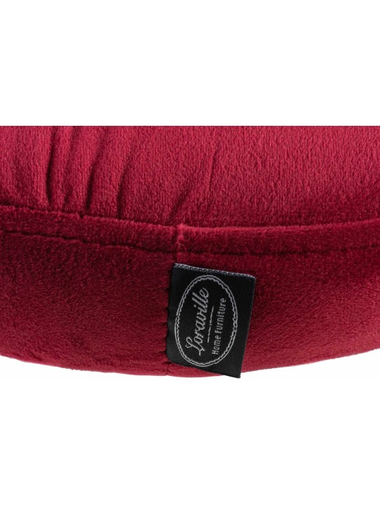 Conjunto de 2 bancos altos Ponte veludo, vermelho