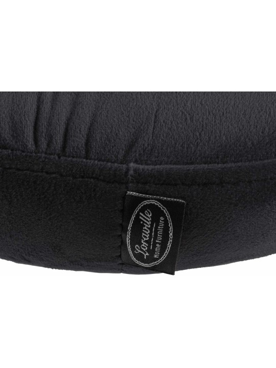 Conjunto de 2 bancos altos Ponte veludo, preto