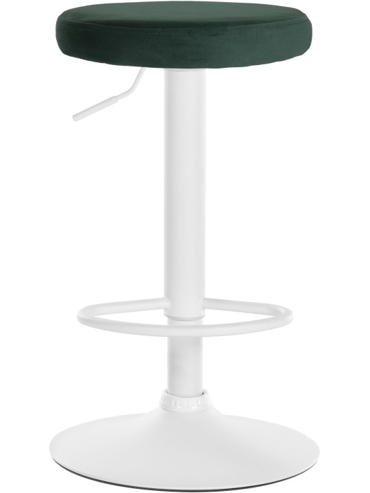 Conjunto de 2 bancos altos Ponte veludo, verde