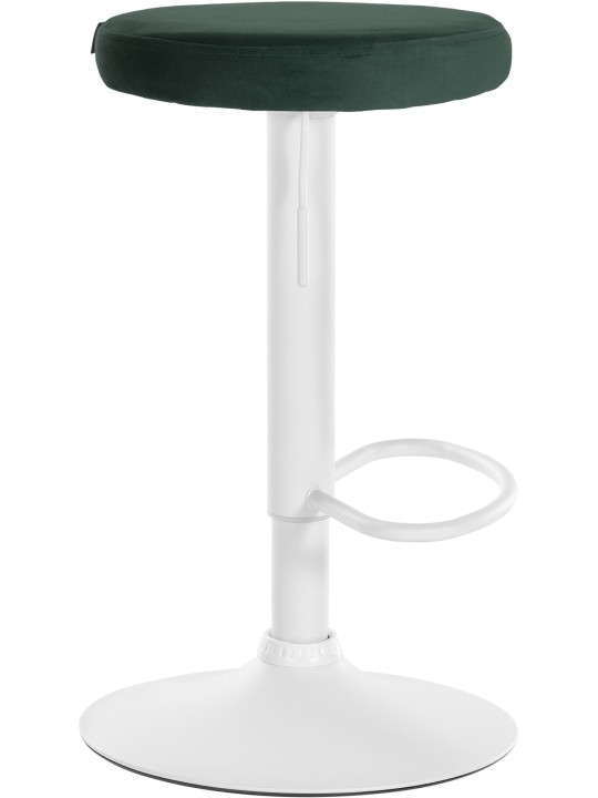 Conjunto de 2 bancos altos Ponte veludo, verde