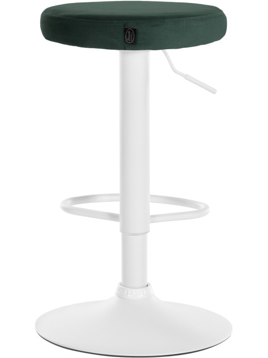 Conjunto de 2 bancos altos Ponte veludo, verde