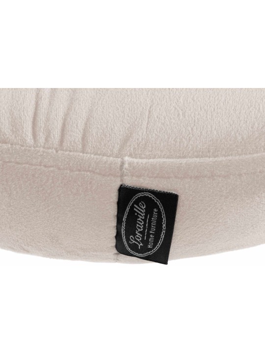 Conjunto de 2 bancos altos Ponte veludo, creme