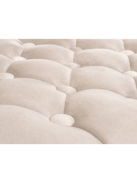 Banqueta alta veludo Dublin, creme