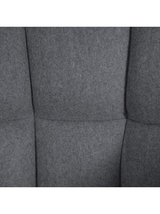 Banqueta alta Damaso B em feltro, cinza