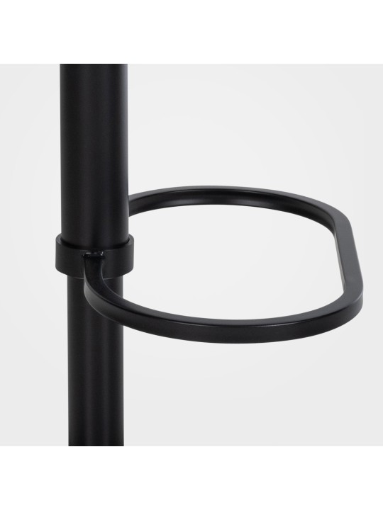 Banqueta alta Damaso B em feltro, cinza