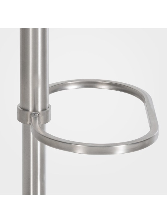 Banqueta alta Damaso E feltro, cinza