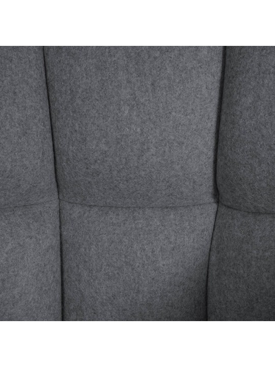 Banqueta alta Damaso W feltro, cinza