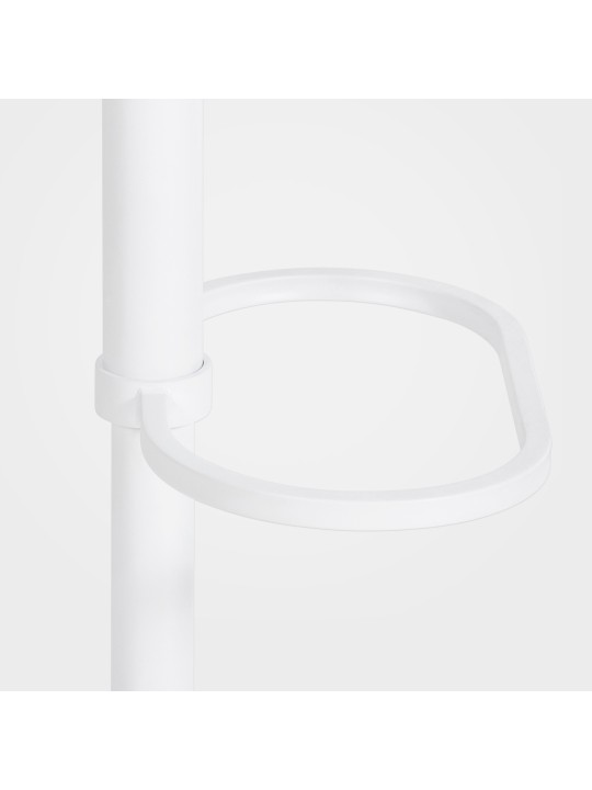 Banqueta alta Damaso W feltro, cinza