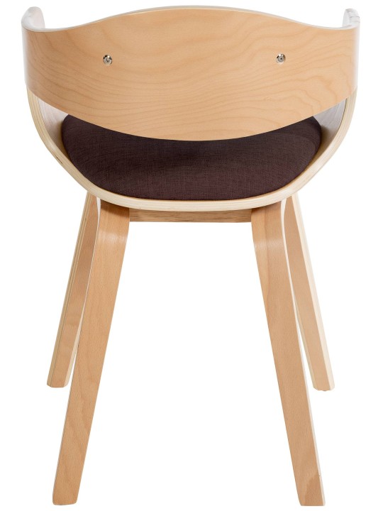 Conjunto de 2 cadeiras em tecido Kingston, natural/castanho Conjunto de 2 cadeiras em tecido Kingston, natural/castanho