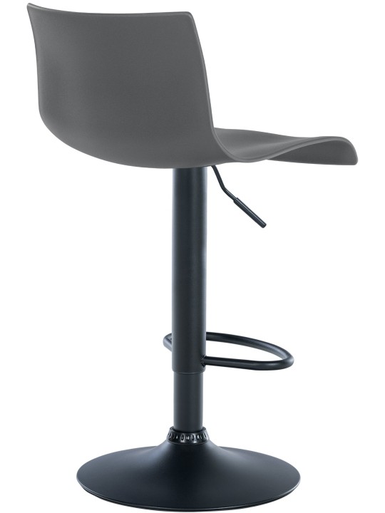 Conjunto de 2 bancos altos de plástico Branford, cinza Conjunto de 2 bancos altos de plástico Branford, cinza