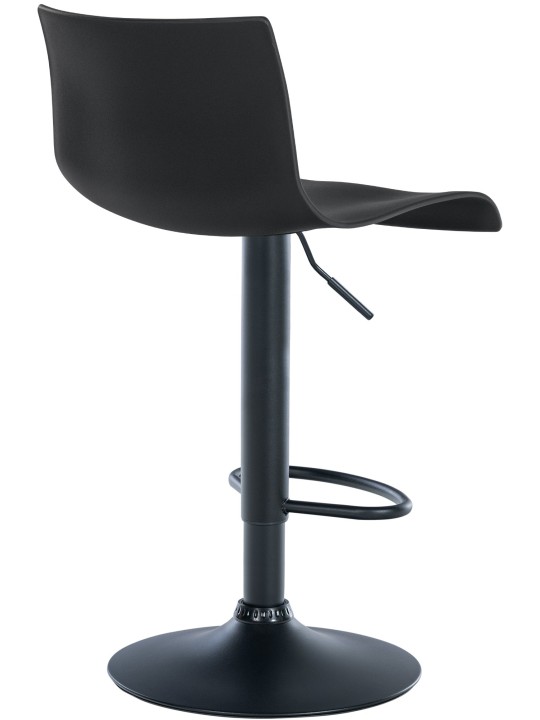 Conjunto de 2 bancos altos de plástico Branford, preto Conjunto de 2 bancos altos de plástico Branford, preto