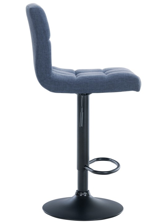 Conjunto de 2 bancos altos tecido Calma, azul