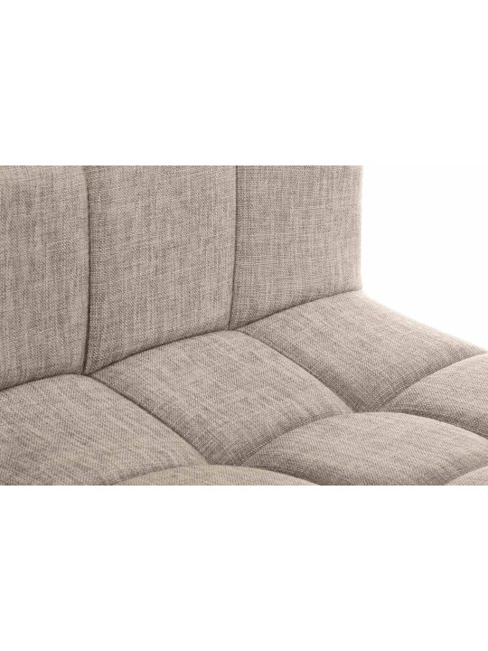 Conjunto de 2 bancos altos tecido Calma, creme