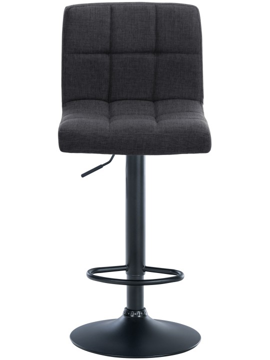 Conjunto de 2 bancos altos tecido Calma, cinza escuro