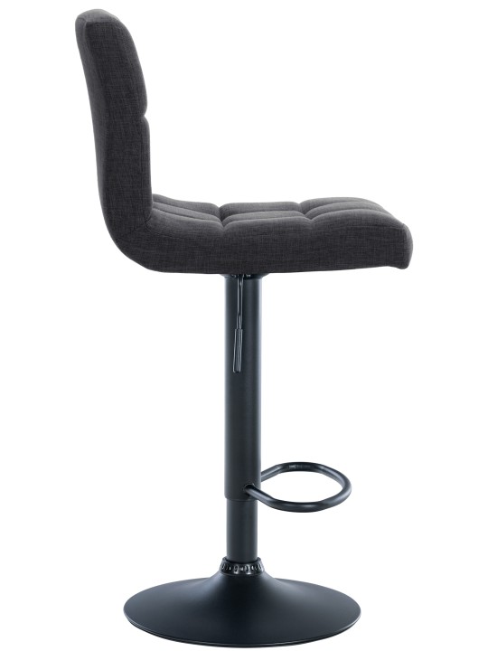 Conjunto de 2 bancos altos tecido Calma, cinza escuro