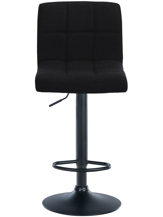 Conjunto de 2 bancos altos tecido Calma, preto