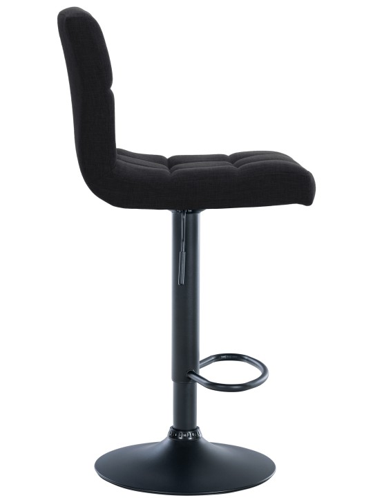 Conjunto de 2 bancos altos tecido Calma, preto