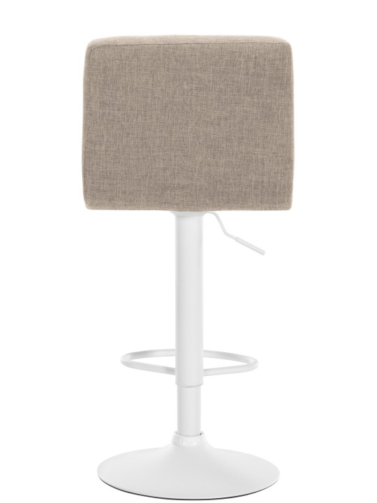 Conjunto de 2 bancos altos tecido Calma, creme