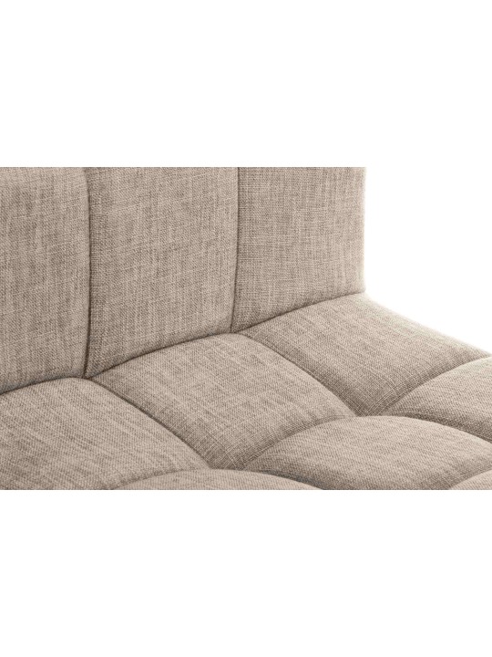 Conjunto de 2 bancos altos tecido Calma, creme