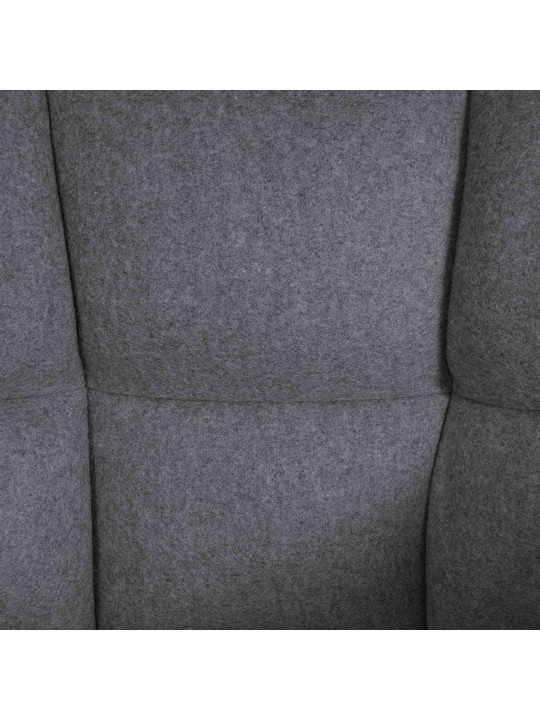 Banqueta alta Damaso E em feltro com estrutura de 4 pés, cinza Banqueta alta Damaso E em feltro com estrutura de 4 pés, cinza