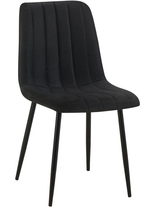 Cadeira tecido Dijon, preto