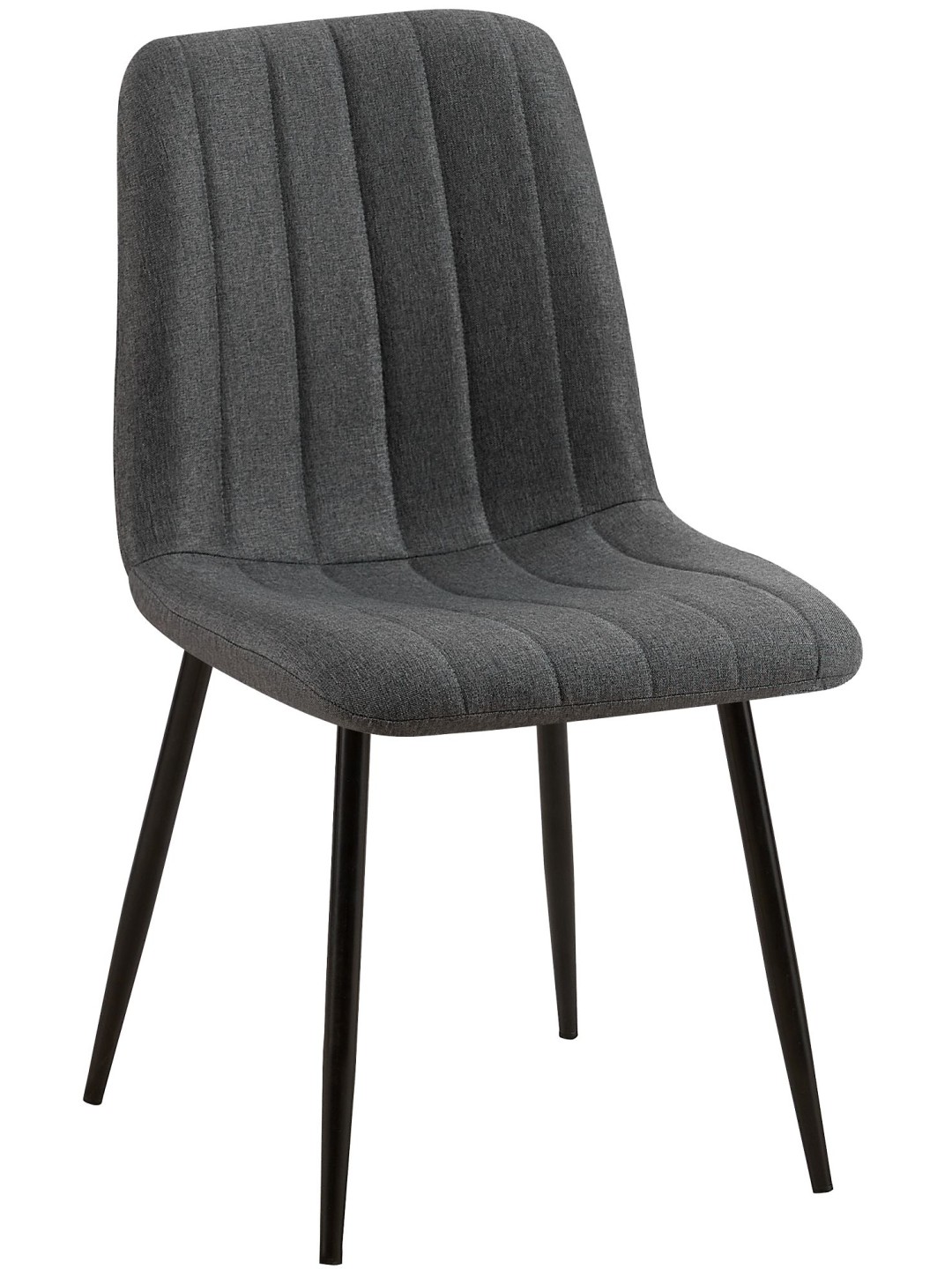 Cadeira tecido Dijon, cinza escuro