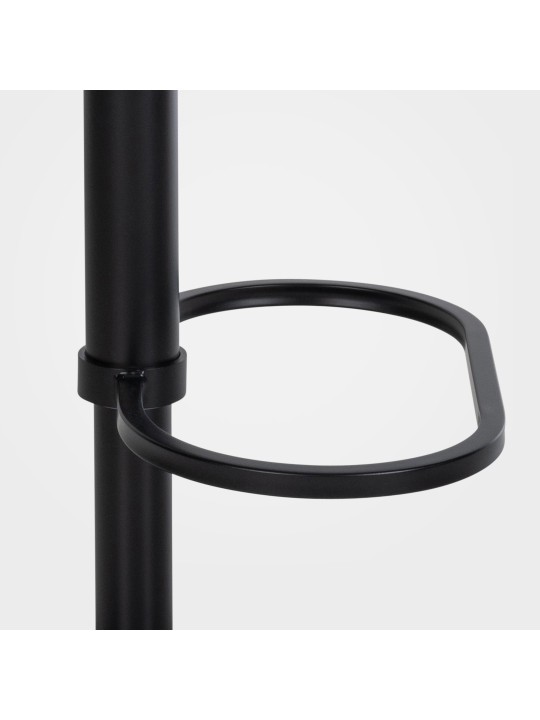 Banqueta alta Damaso B veludo, castanho