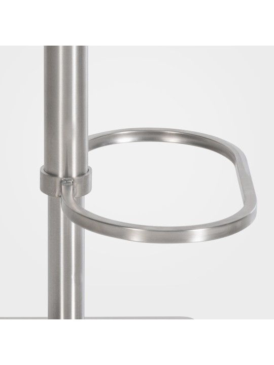 Banqueta alta Damaso E veludo, castanho